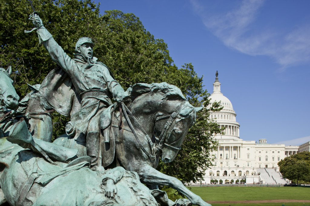 Detail of Cavalry group on the Ulysses S. Grant Memorial in Washington, DC by Anonymous