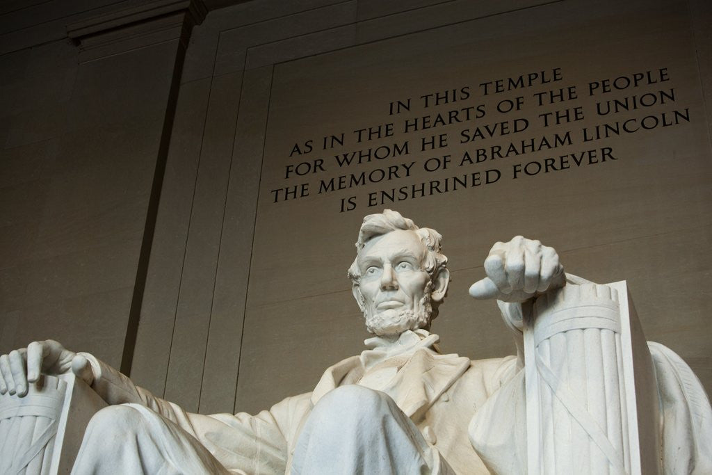 Detail of Lincoln Memorial in Washington, DC by Anonymous