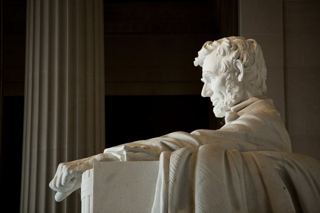 Detail of Lincoln Memorial in Washington, DC by Anonymous