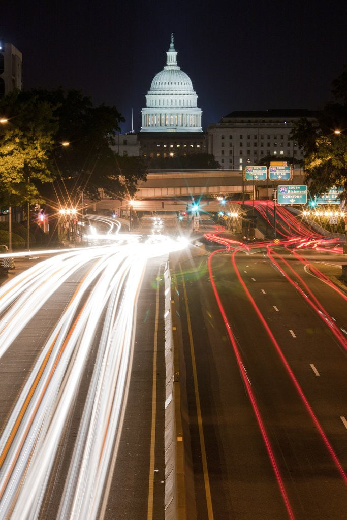Detail of New York Avenue and U. S. Capitol Building by Anonymous