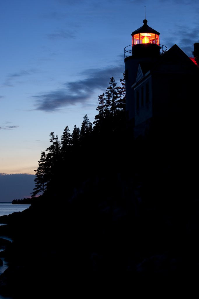Detail of Lighthouse in Acadia National Park, Maine by Anonymous