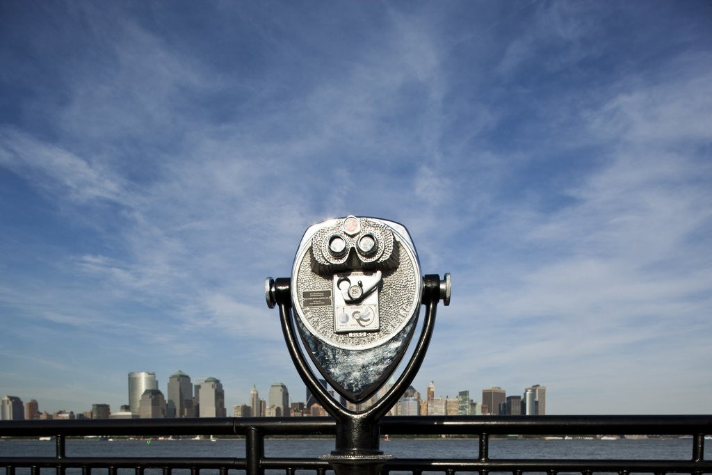 Detail of Manhattan skyline from New Jersey by Anonymous