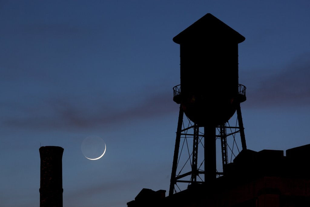 Detail of Water Towers, Jersey City, New Jersey by Anonymous