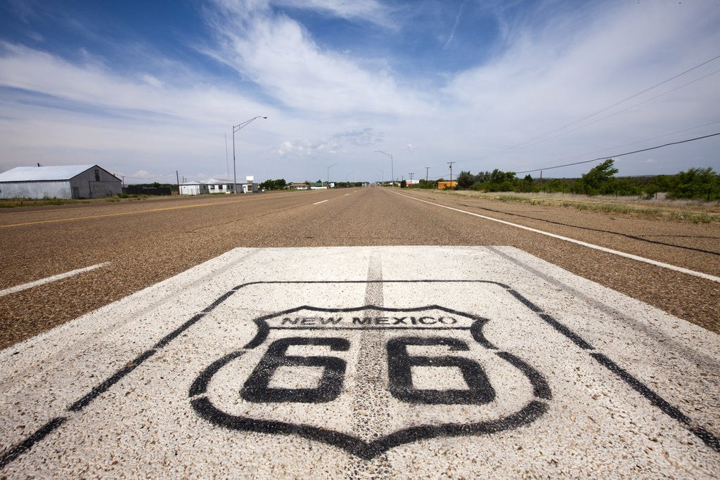 Detail of Route 66 at Tucumcari in New Mexico by Anonymous