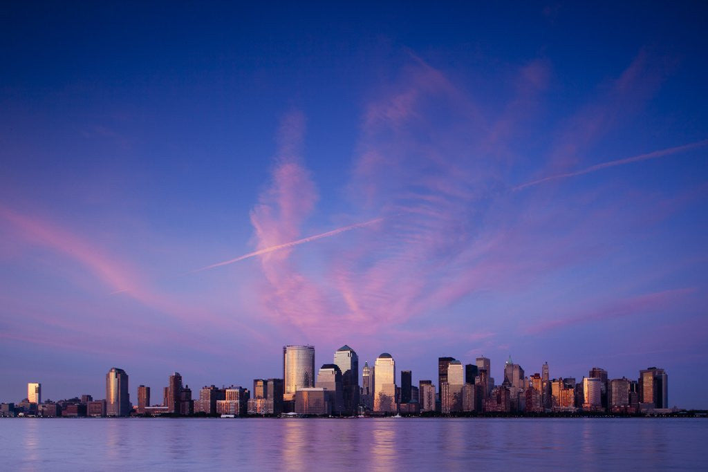 Detail of Manhattan skyline from New Jersey by Anonymous