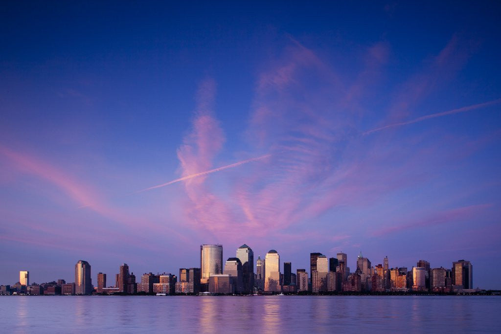 Detail of Manhattan skyline from New Jersey by Corbis