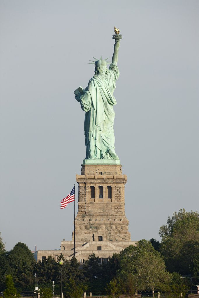 Detail of Statue of Liberty seen from behind, New York City by Anonymous