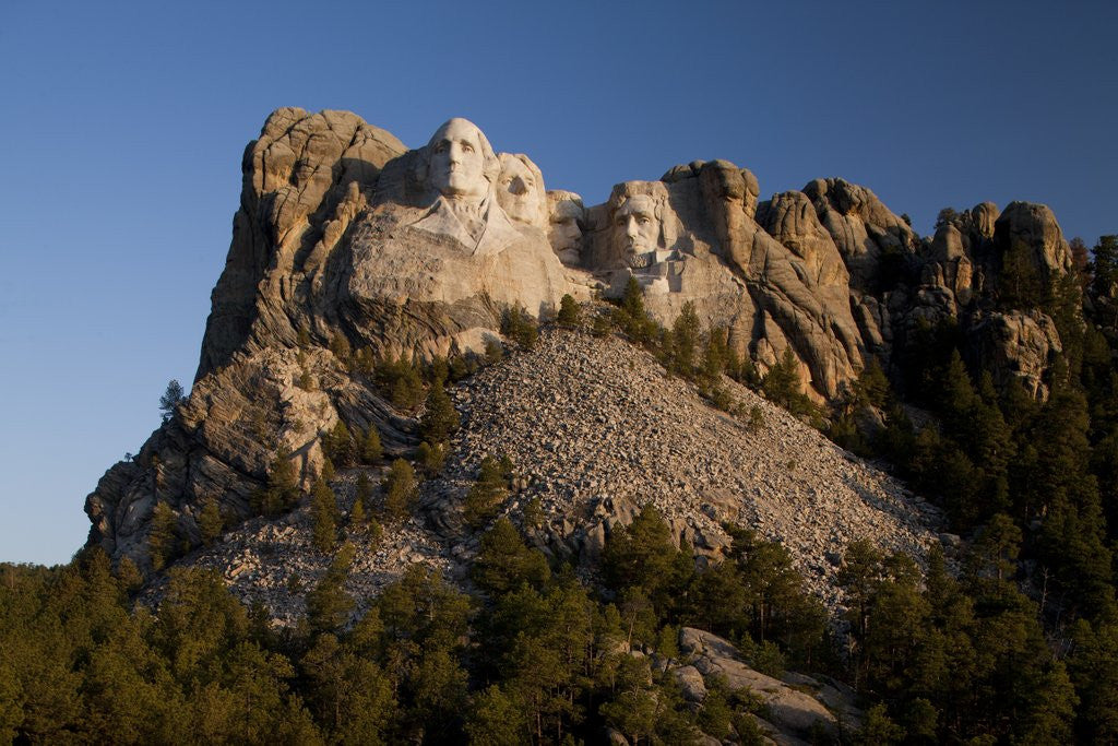 Detail of Mount Rushmore National Monument in South Dakota by Anonymous