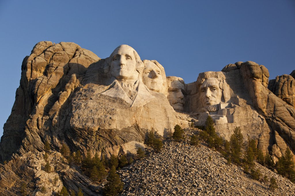 Detail of Mount Rushmore National Monument in South Dakota by Anonymous