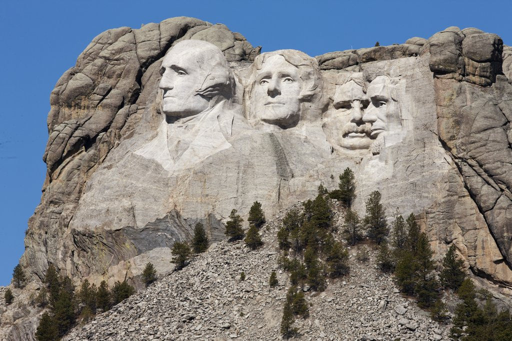 Detail of Mount Rushmore National Monument in South Dakota by Anonymous