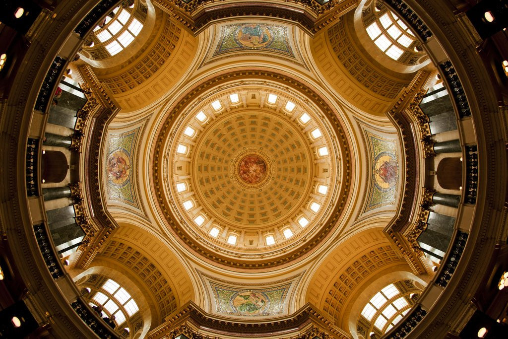 Detail of Dome in the Wisconsin State Capitol by Anonymous