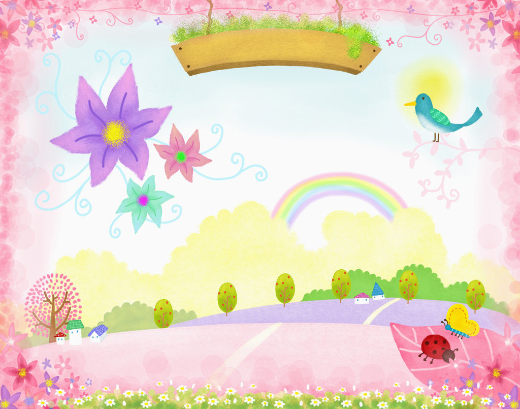 Detail of Sunny spring scenery by Anonymous