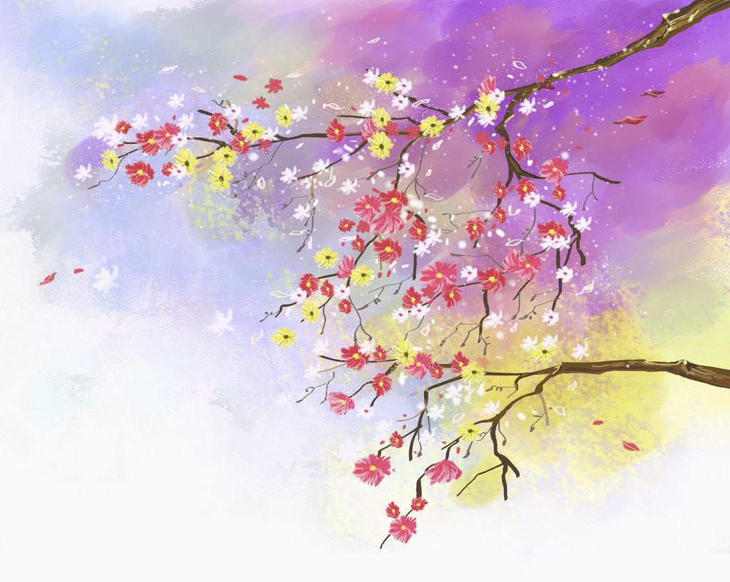 Detail of Flower petals by Anonymous