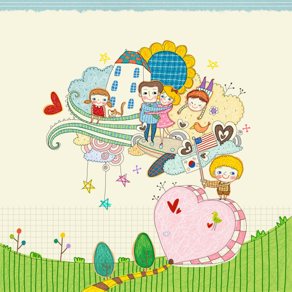 Detail of Happy multicultural society by Anonymous