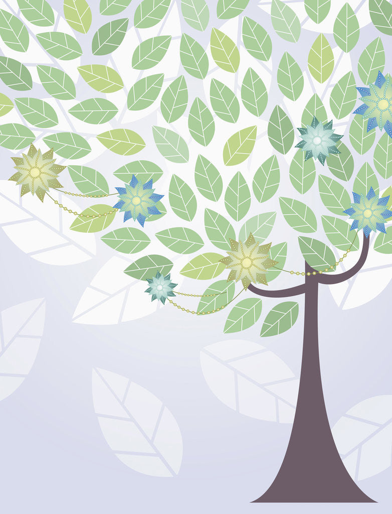 Detail of Tree backdrop by Anonymous