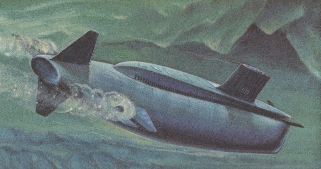 Detail of Nautilus atomic submarine by Anonymous