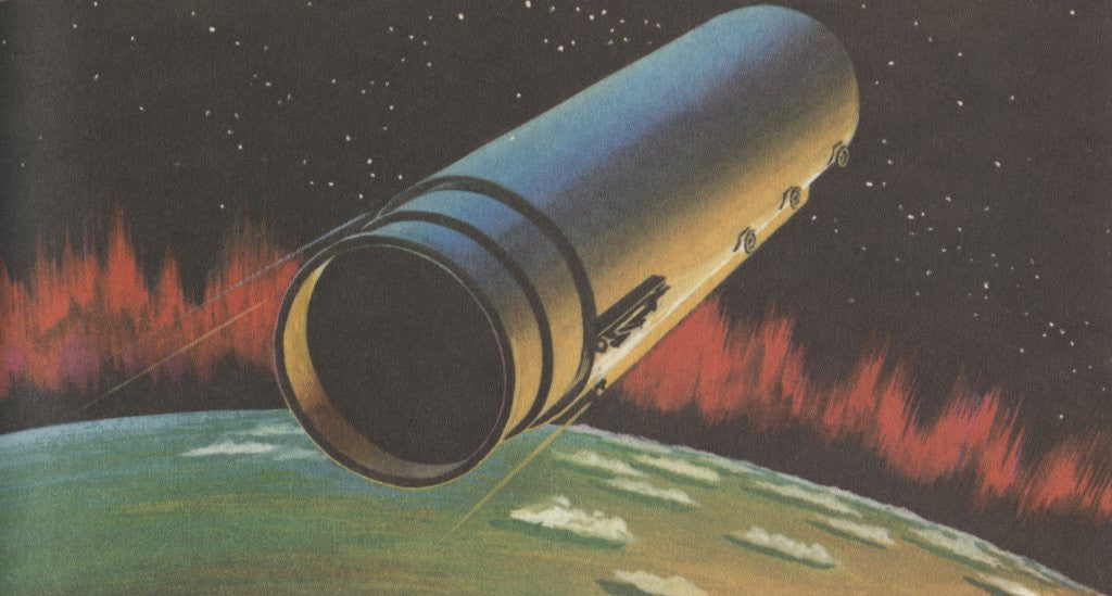 Detail of Soviets putting first man in space by Anonymous