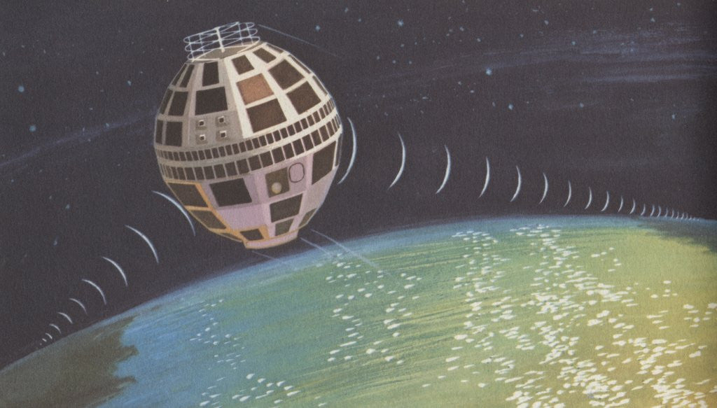 Detail of Telstar communications satellite by Anonymous