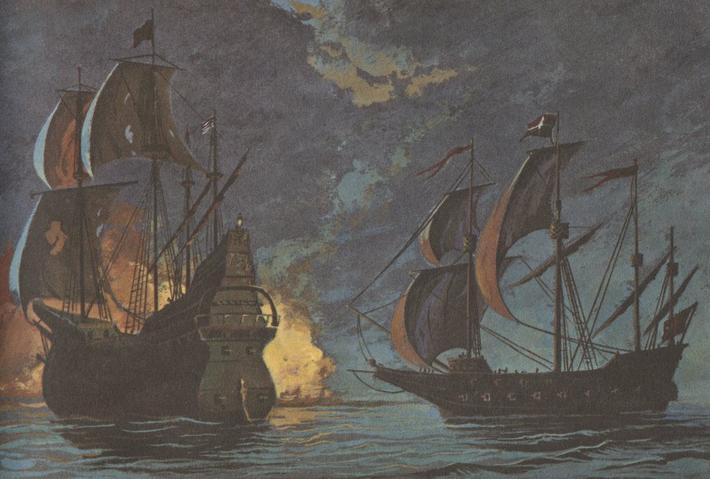 Detail of Terror of the Spanish Main by Anonymous
