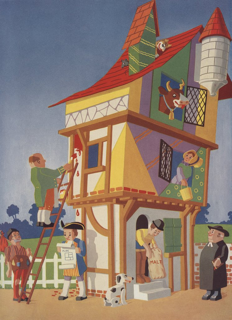 Detail of Nursery rhyme illustration by Anonymous