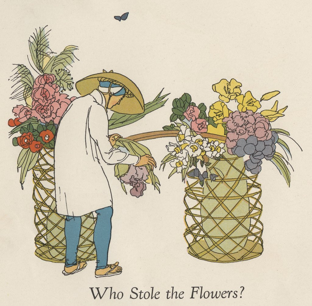 Detail of Flower seller by Anonymous