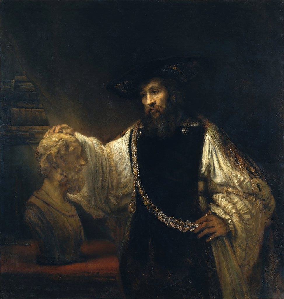 Detail of Aristotle with a Bust of Homer by Rembrandt Harmensz van Rijn