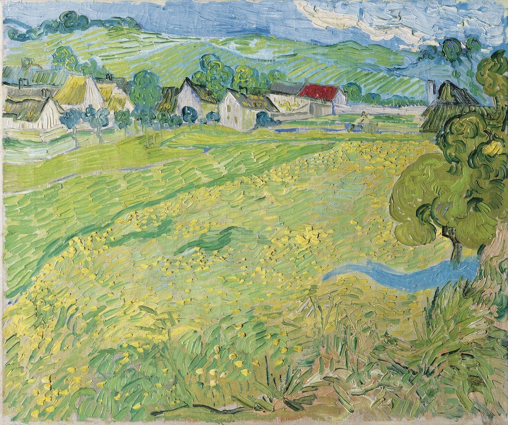 Detail of Les Vessenots a Auvers by Vincent Van Gogh