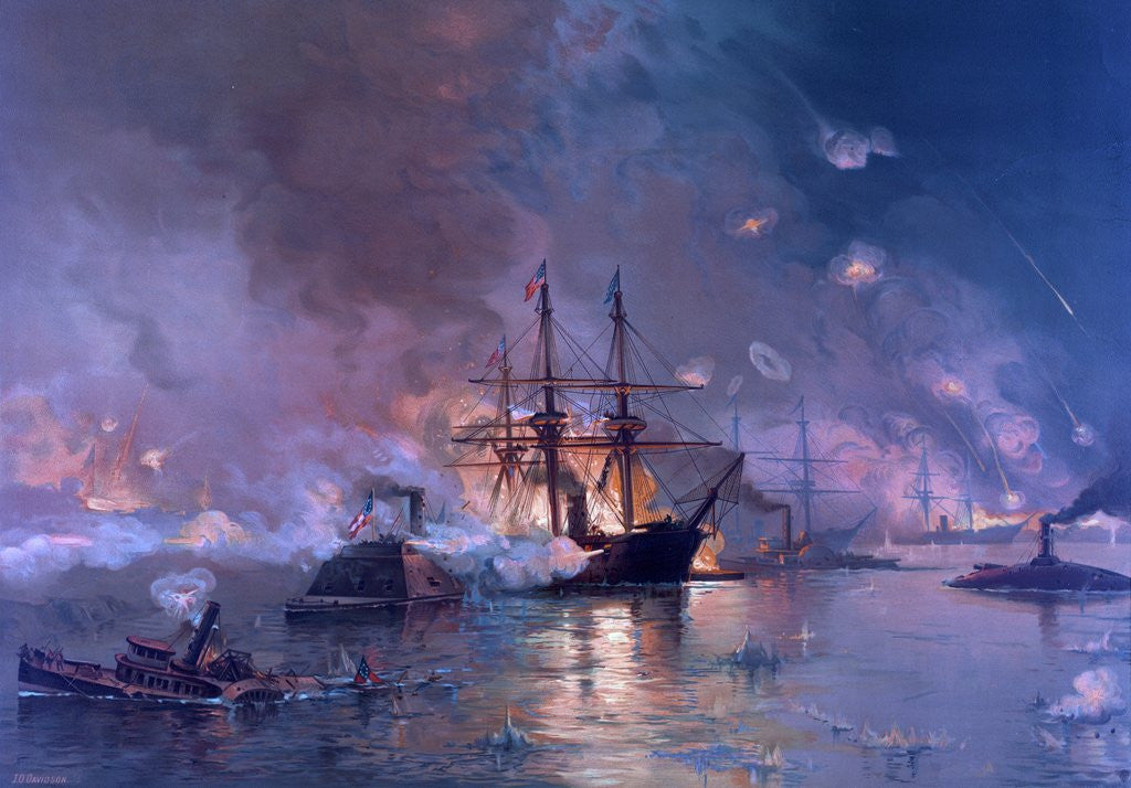 Detail of The Capture of New Orleans during the Civil War by Anonymous