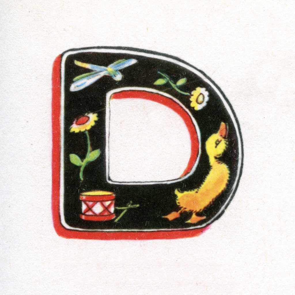 Detail of Letter D by Anonymous