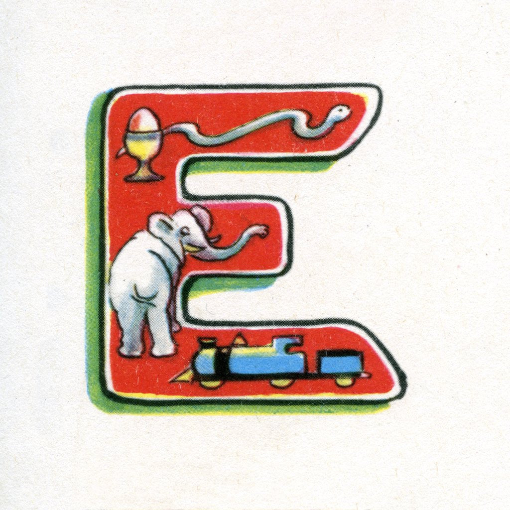 Detail of Letter E by Corbis