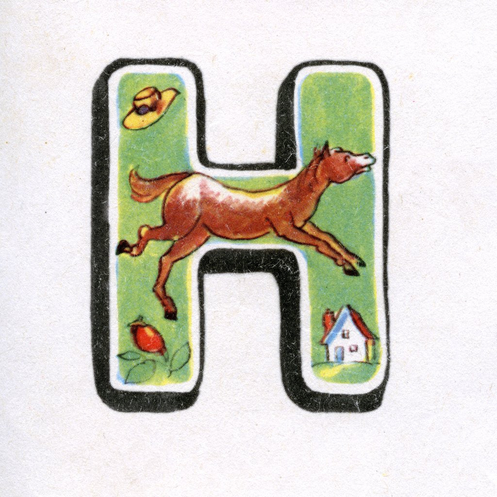 Detail of Letter H by Corbis