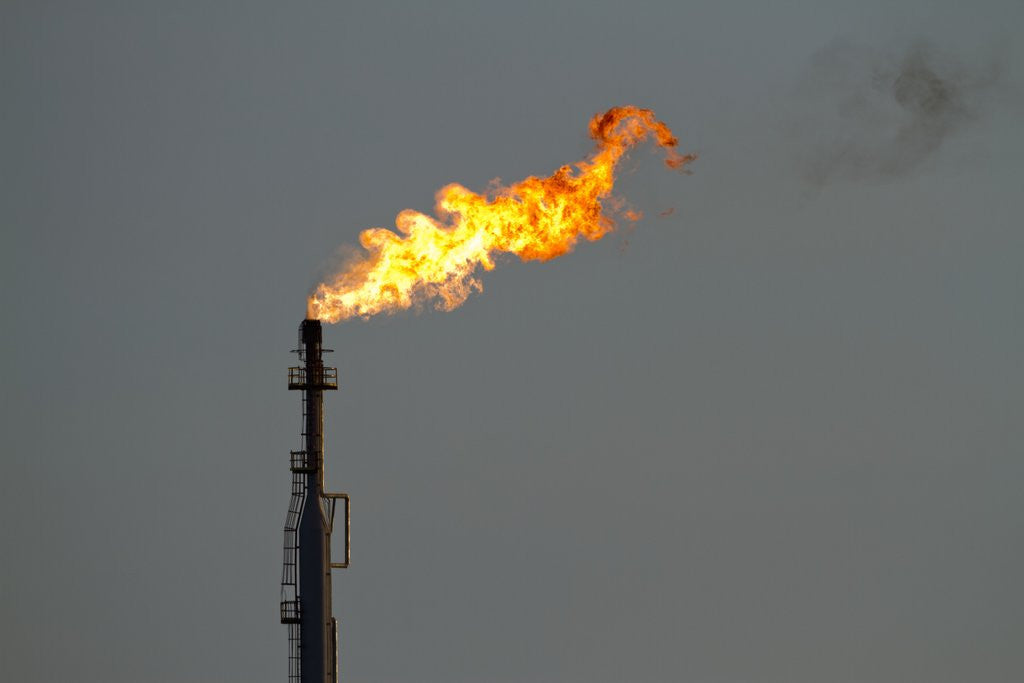 Detail of Oil Refinery Gas Flare, Aruba by Anonymous