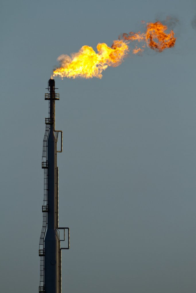 Detail of Oil Refinery Gas Flare at Aruba by Anonymous