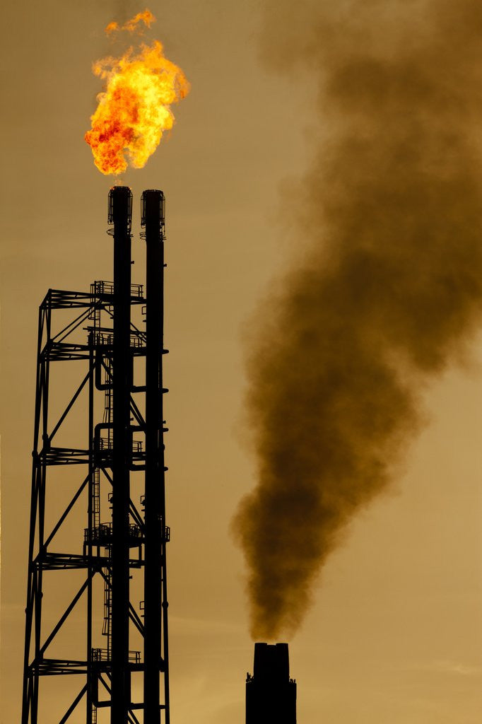 Detail of Oil Refinery at Curacao by Anonymous