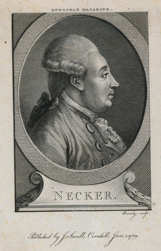 Detail of Portrait of Jacques Necker by Anonymous