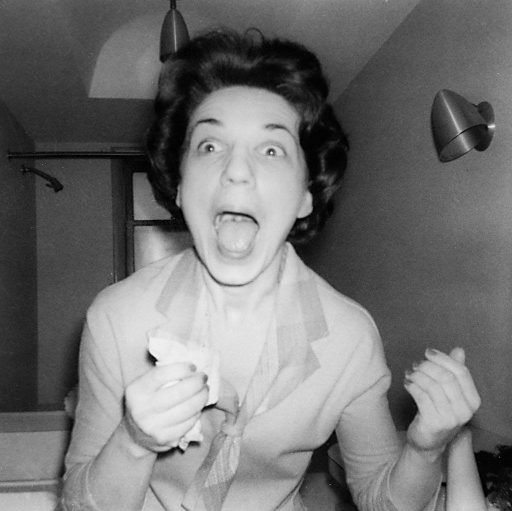 Detail of Woman screaming, ca. 1956 by Anonymous