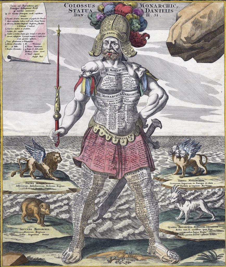 Detail of Colossus holding scepter by Anonymous