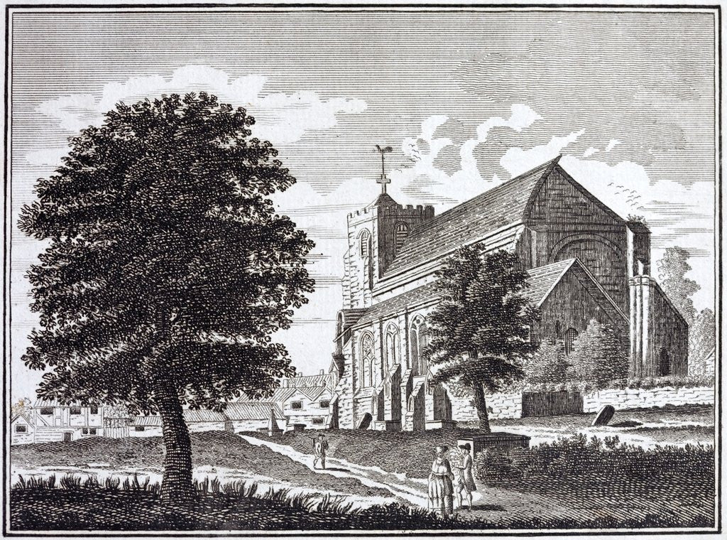 Detail of Waltham Abbey church in Essex by Anonymous