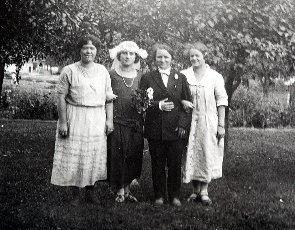 Detail of Baby shower party, ca. 1924. by Anonymous