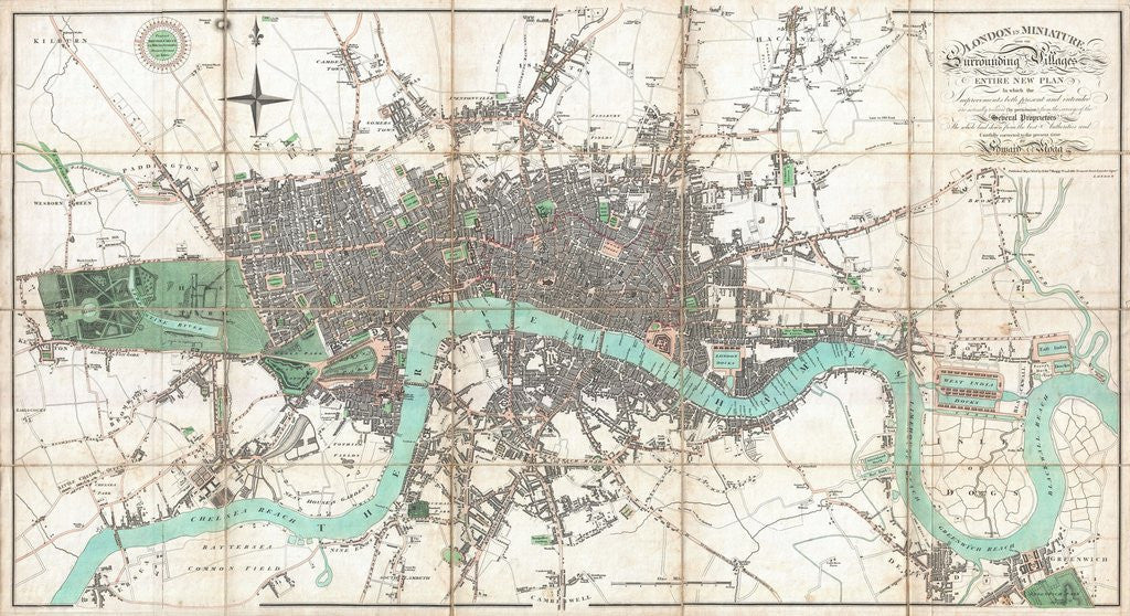Detail of London in Miniature by Edward Mogg