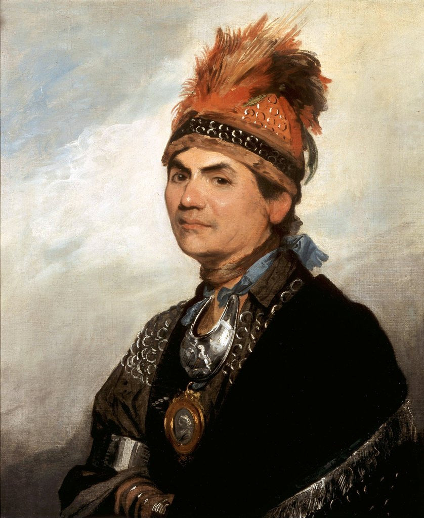 Detail of Portrait of Mohawk Chief Joseph Brant by Gilbert Stuart