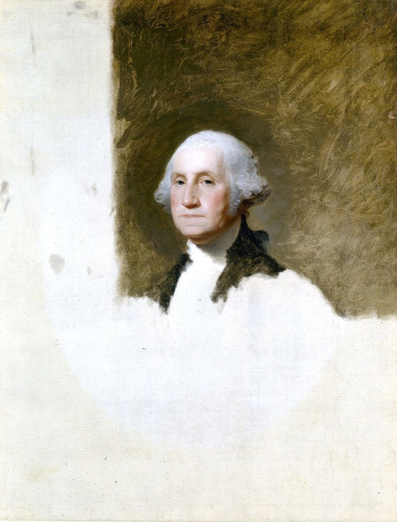 Detail of Portrait of George Washington (The Athenaeum Portrait) by Gilbert Stuart