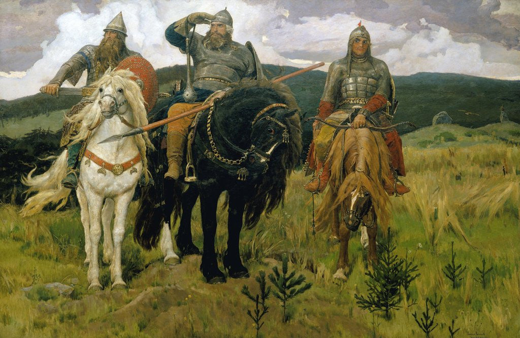 Detail of Heroes by Viktor Vasnetsov