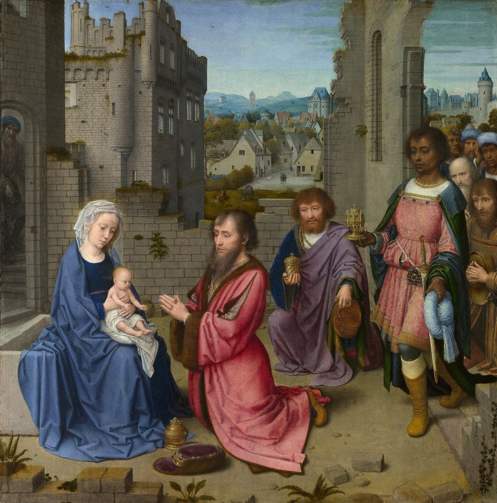 Detail of Adoration of the Kings by Gerard David