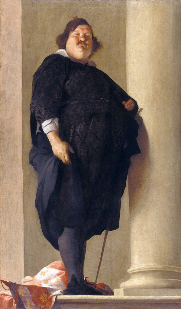 Detail of Portrait of an Obese Gentleman attributed to Charles Mellin by Anonymous