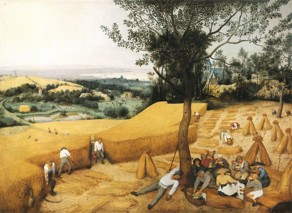 Detail of The Harvesters by Pieter Brueghel the Elder