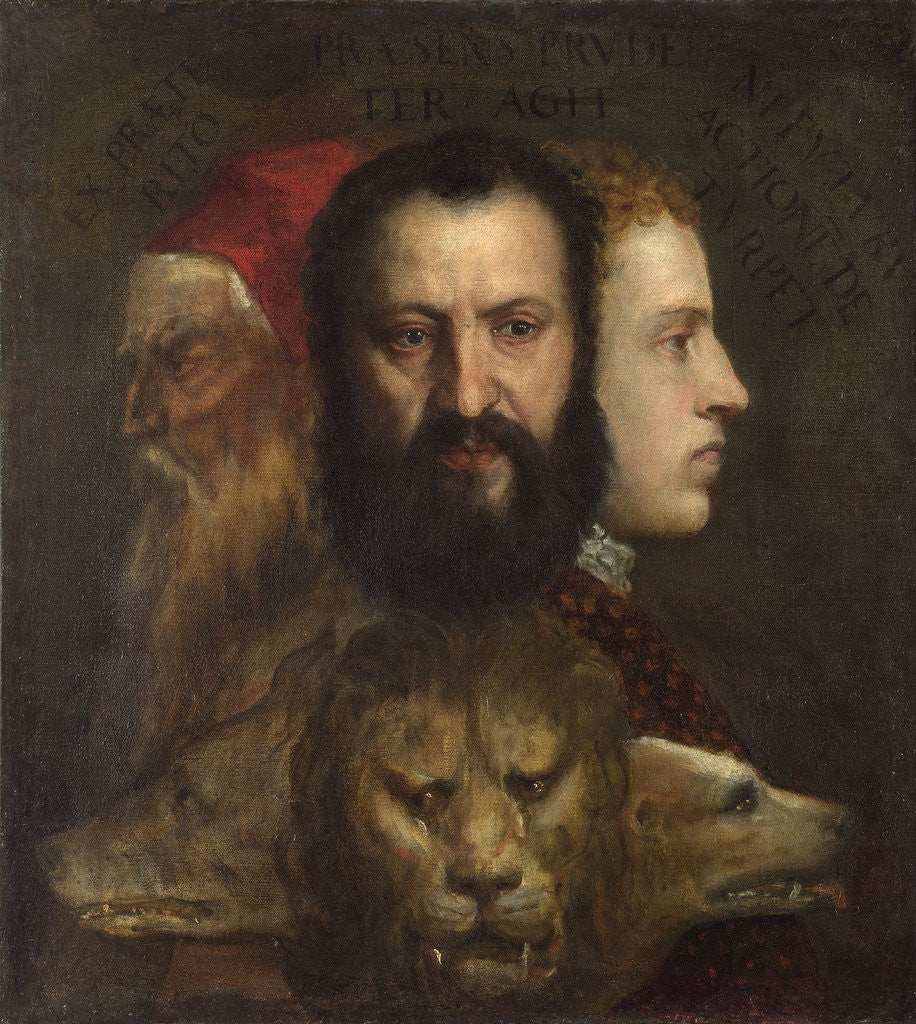 Detail of An Allegory of Prudence by Titian