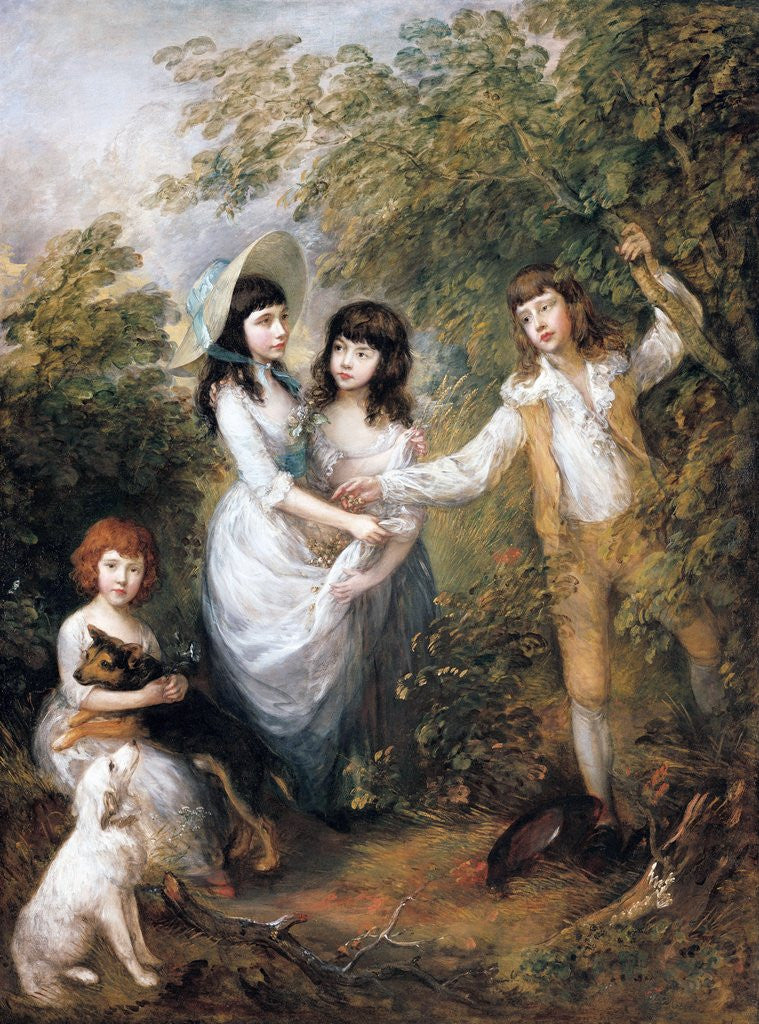 Detail of The Marsham Children by Thomas Gainsborough