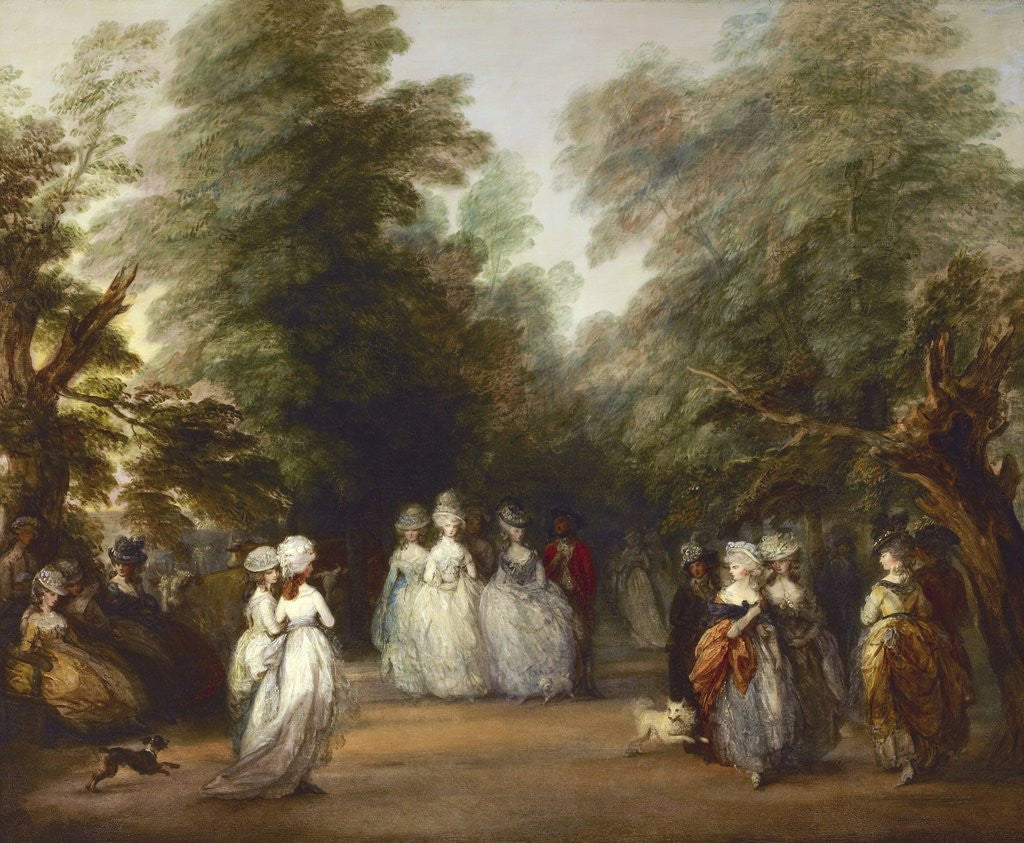 Detail of The Mall in St. James's Park by Thomas Gainsborough