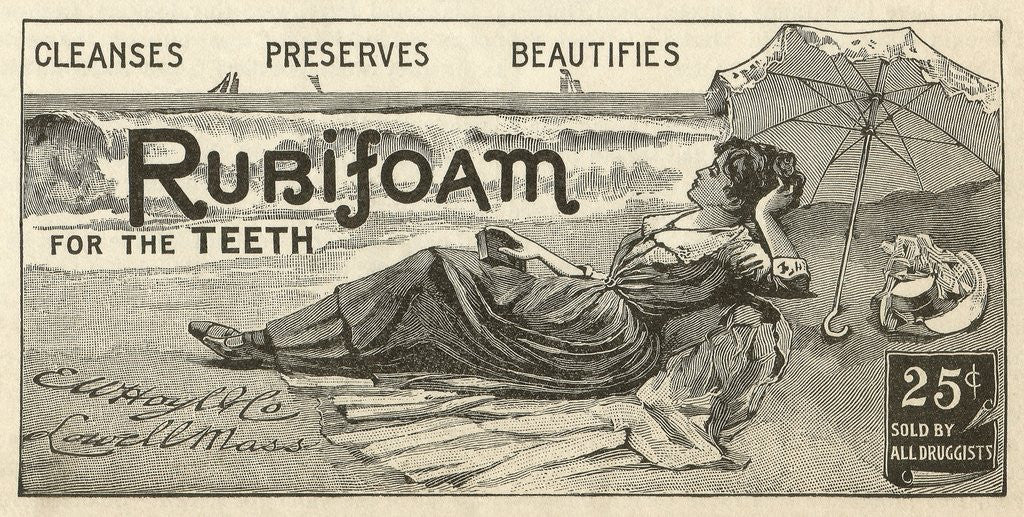 Detail of Rubifoam advertisement by Corbis